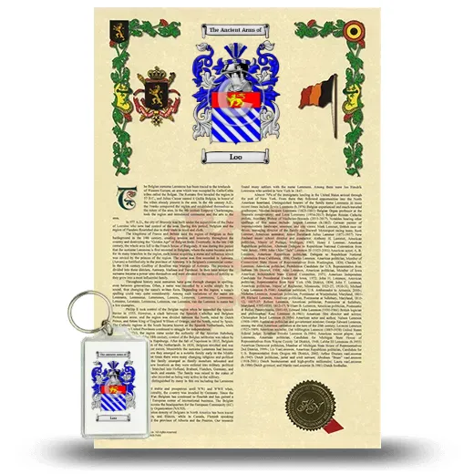 Loo Armorial History and Keychain Package