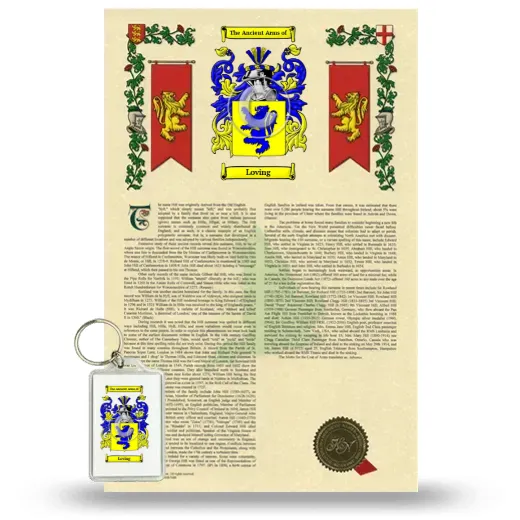 Loving Armorial History and Keychain Package