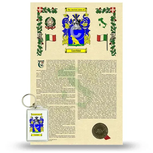 Lucchini Armorial History and Keychain Package