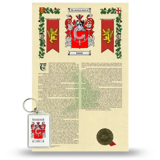 Lucey Armorial History and Keychain Package