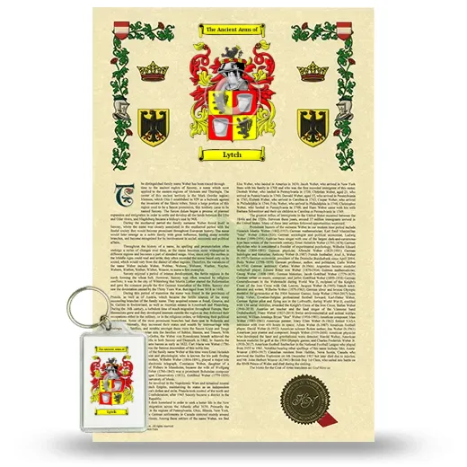 Lytch Armorial History and Keychain Package