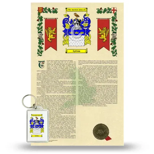 Lytton Armorial History and Keychain Package