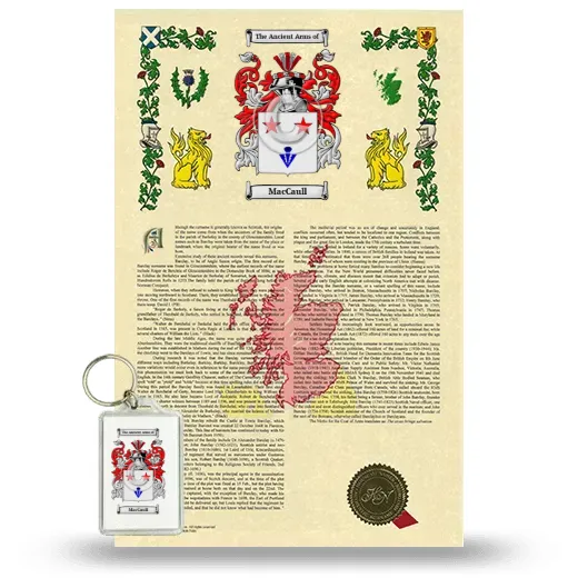 MacCaull Armorial History and Keychain Package