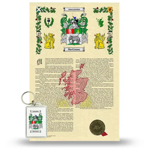 MacCranny Armorial History and Keychain Package