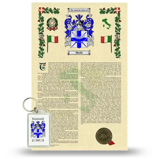 Machi Armorial History and Keychain Package