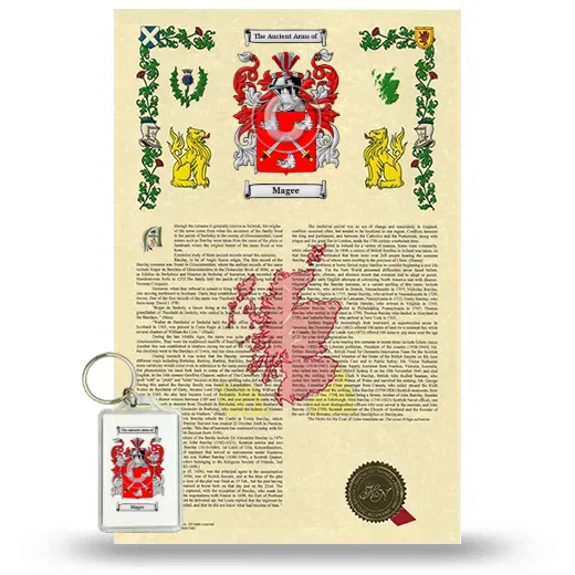 Magee Armorial History and Keychain Package