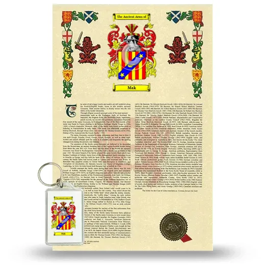 Mak Armorial History and Keychain Package