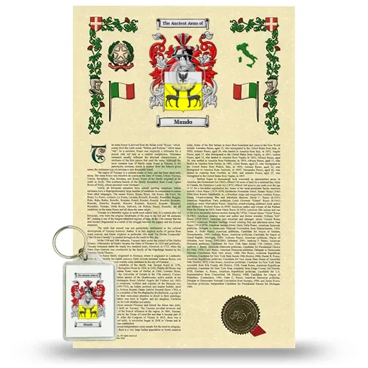 Mando Armorial History and Keychain Package