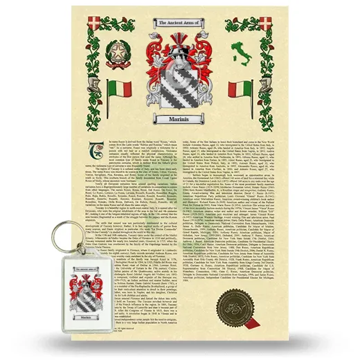 Marinis Armorial History and Keychain Package