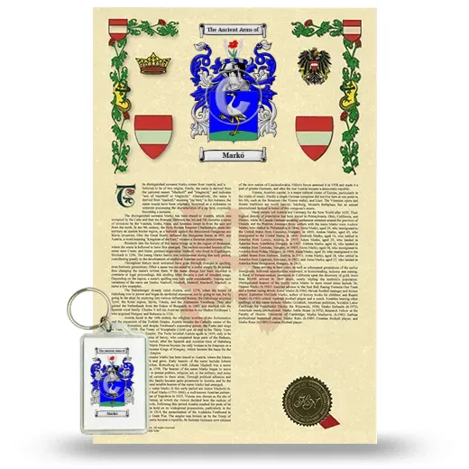Markó Armorial History and Keychain Package