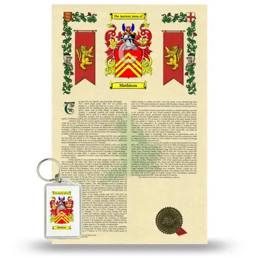 Mathison Armorial History and Keychain Package