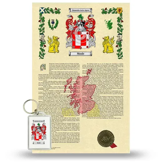 Maule Armorial History and Keychain Package