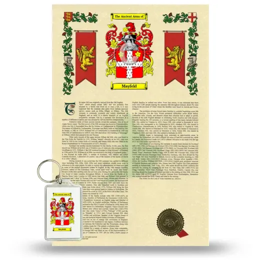 Mayfeld Armorial History and Keychain Package