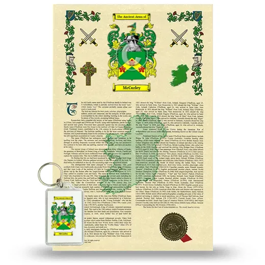McCurley Armorial History and Keychain Package