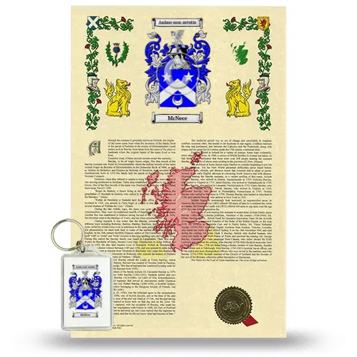 McNece Armorial History and Keychain Package