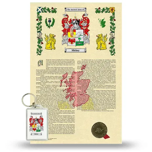 Mickay Armorial History and Keychain Package