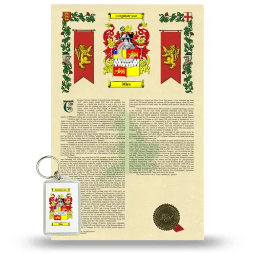 Mira Armorial History and Keychain Package