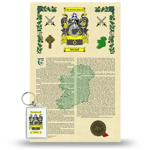 Mitchell Armorial History and Keychain Package