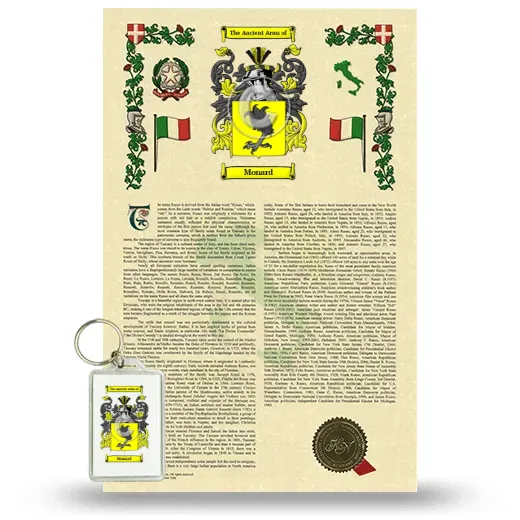 Monard Armorial History and Keychain Package