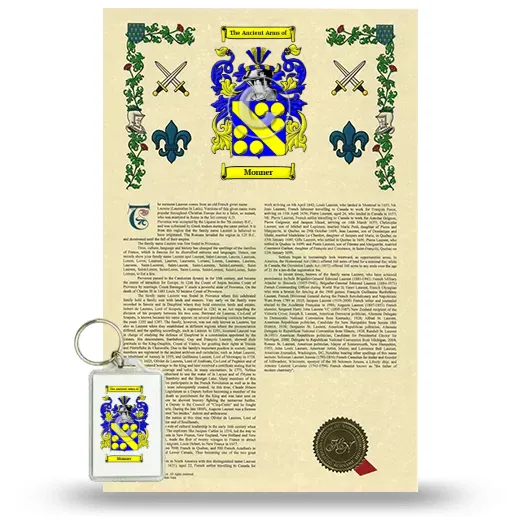 Monner Armorial History and Keychain Package