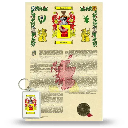 Monroe Armorial History and Keychain Package