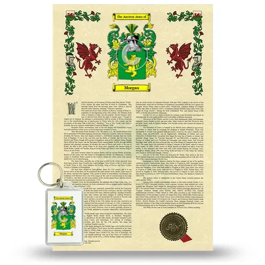 Morgan Armorial History and Keychain Package