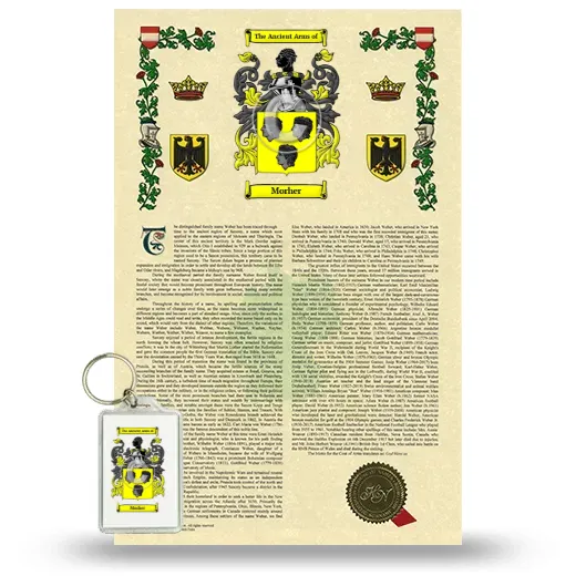 Morher Armorial History and Keychain Package