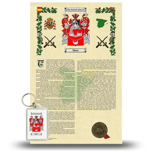 Mozo Armorial History and Keychain Package