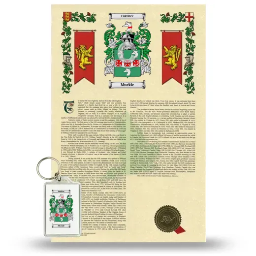 Muckle Armorial History and Keychain Package