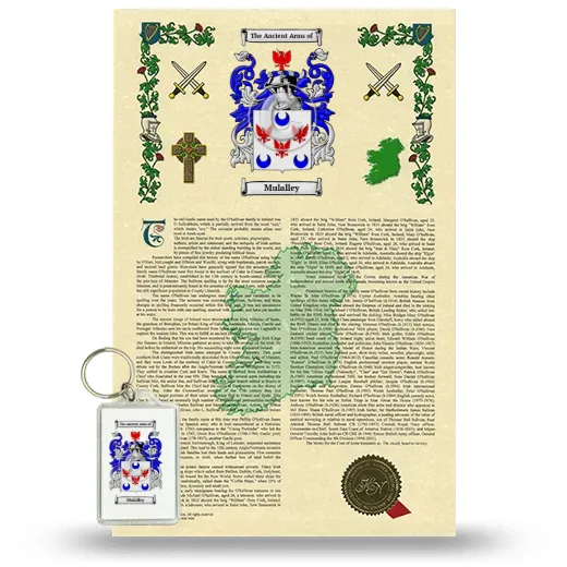 Mulalley Armorial History and Keychain Package