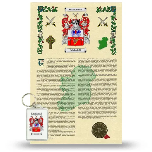 Mulvehill Armorial History and Keychain Package