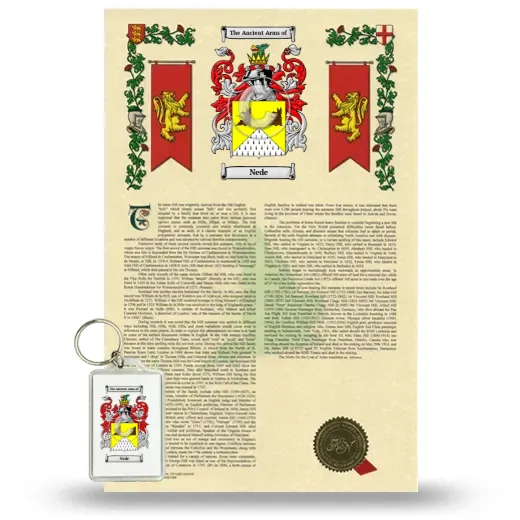 Nede Armorial History and Keychain Package