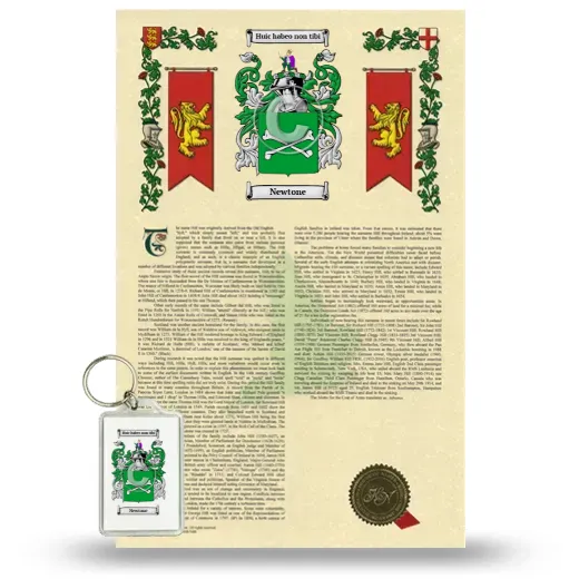 Newtone Armorial History and Keychain Package