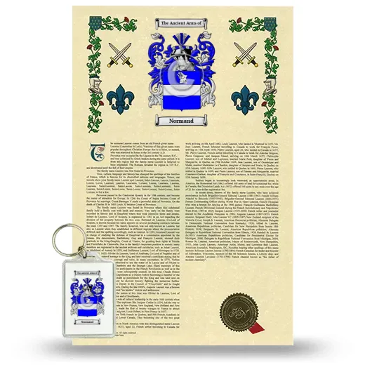 Normand Armorial History and Keychain Package