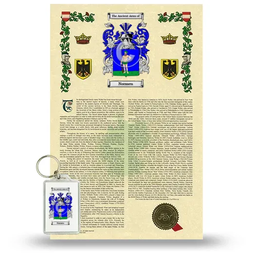Normen Armorial History and Keychain Package