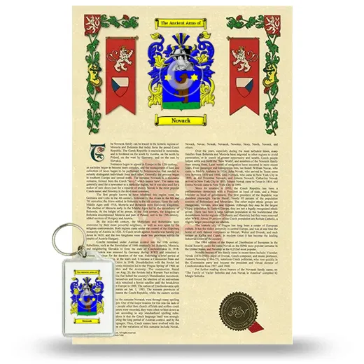 Novack Armorial History and Keychain Package