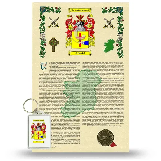 O daniel Armorial History and Keychain Package