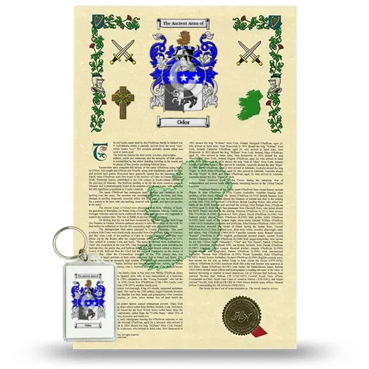 Odor Armorial History and Keychain Package
