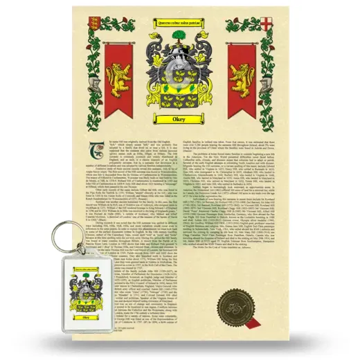 Okey Armorial History and Keychain Package