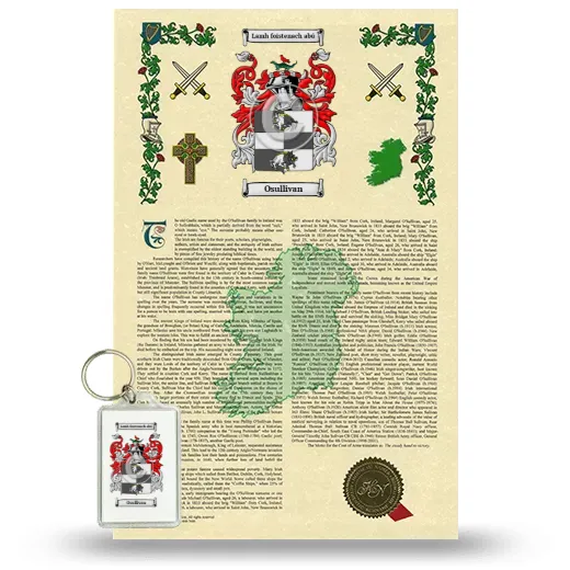 Osullivan Armorial History and Keychain Package