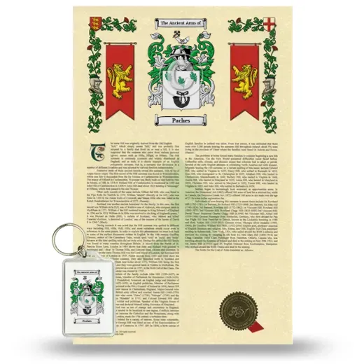 Paches Armorial History and Keychain Package