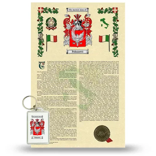 Palazzetti Armorial History and Keychain Package