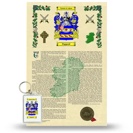 Papperd Armorial History and Keychain Package