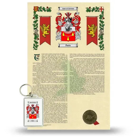 Parts Armorial History and Keychain Package