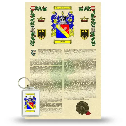 Pe'er Armorial History and Keychain Package