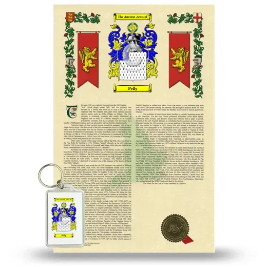 Pelly Armorial History and Keychain Package