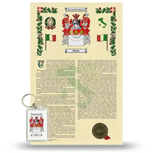 Penso Armorial History and Keychain Package