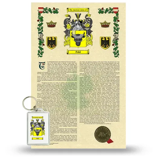 Pohl Armorial History and Keychain Package