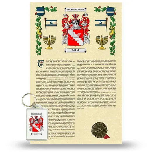Pollock Armorial History and Keychain Package