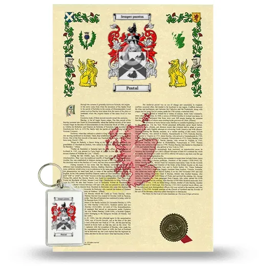 Postal Armorial History and Keychain Package